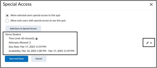 Special Access and Accommodations in Brightspace | John Jay